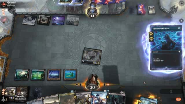 Watch MTG Arena Video Replay - Dimir Midrange by Yhwach VS Esper Midrange by Granath - Explorer Traditional Ranked