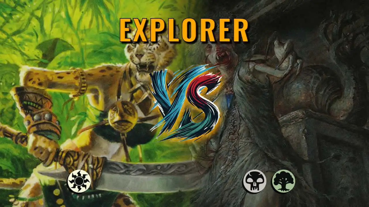 Watch MTG Arena Explorer Video - Mono White Aggro by Khat VS Golgari Midrange by Will - a5b723