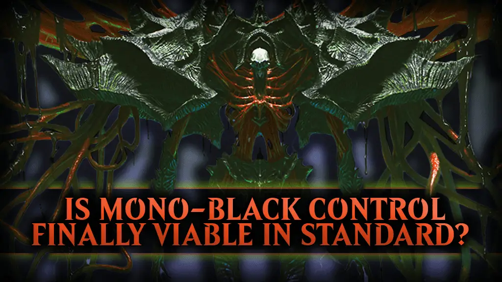 Explore the rise of Mono Black Control in MTG Standard with a focus on competitive strategies and powerful cards. Uncover its potential in the current meta.