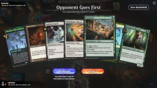 Watch MTG Arena Video Replay - Sythis, Harvest's Hand by saitama VS Baral, Chief of Compliance by Innenin - Historic Brawl