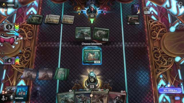 Watch MTG Arena Video Replay - Gruul Aggro by saitama VS Selesnya Midrange by S0L0A - Premier Draft Ranked