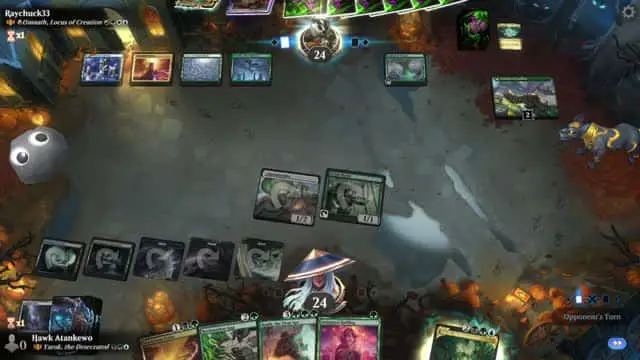 Watch MTG Arena Video Replay - Yarok, the Desecrated by Hawk Atankewo VS A-Omnath, Locus of Creation by Raychuck33 - Historic Brawl