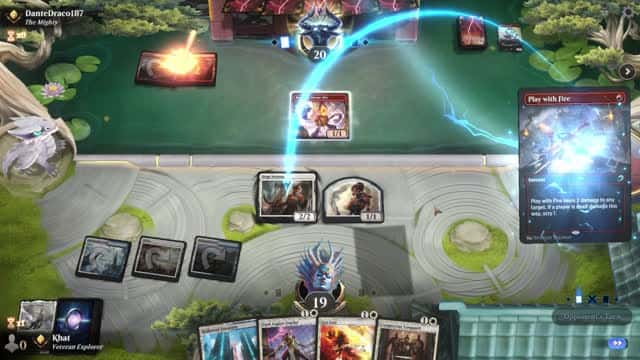 Watch MTG Arena Video Replay - Azorius Aggro by Khat VS Mono Red Aggro by DanteDraco187 - Explorer Ranked