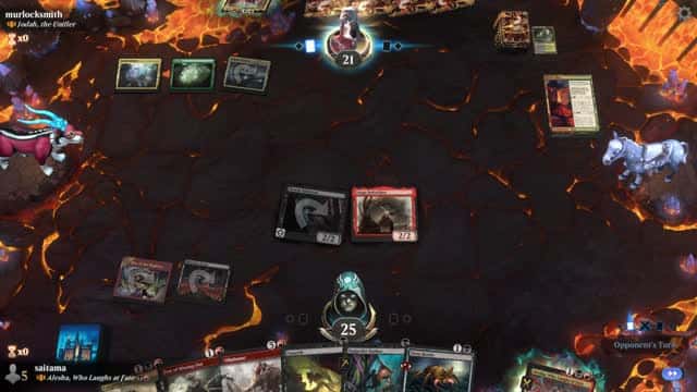 Watch MTG Arena Video Replay - Alesha, Who Laughs at Fate by saitama VS Jodah, the Unifier by murlocksmith - Historic Brawl