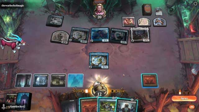 Watch MTG Arena Video Replay - Dimir Midrange by HamHocks42 VS Azorius Aggro by thewarlockofmagic - Historic Challenge Match