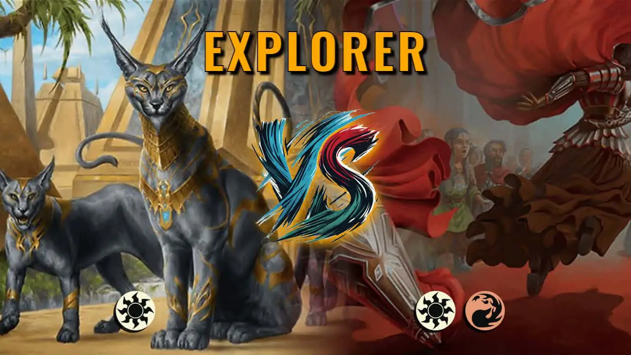 Watch MTG Arena Explorer Video - Mono White Aggro by Khat VS Boros Control by shawn emmen - 228e99