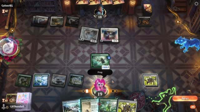 Watch MTG Arena Video Replay - Simic Aggro by GBThundaII VS Orzhov Aggro by GalaazRG - Standard Play