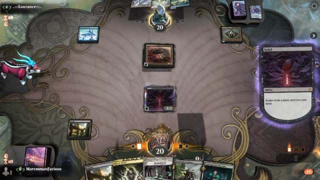 Watch MTG Arena Video Replay - Mono Black Midrange by MaremmanFurioso VS Esper Midrange by ..:::Lourance:::.. - Timeless Traditional Ranked