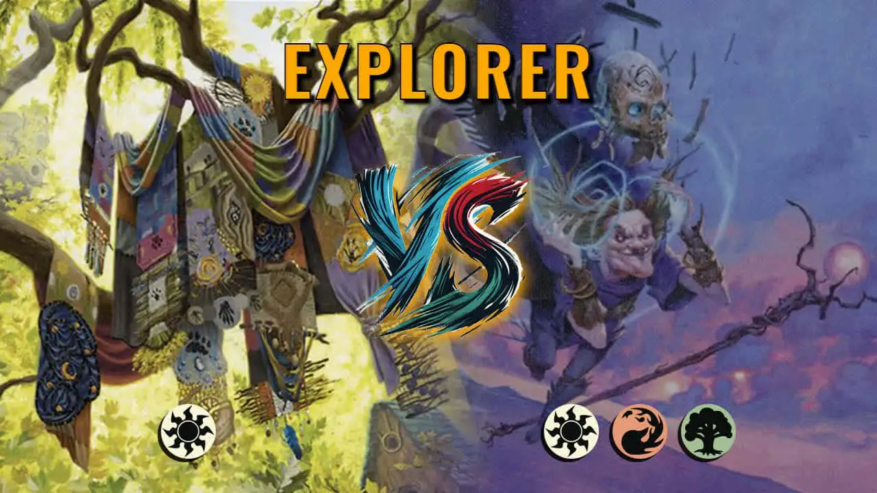 Watch MTG Arena Explorer Video - Mono White Aggro by Khat VS Naya Midrange by Knightest - faf150