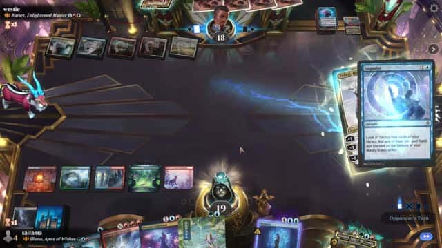 Watch MTG Arena Video Replay - Illuna, Apex of Wishes by saitama VS Narset, Enlightened Master by westie - Historic Brawl