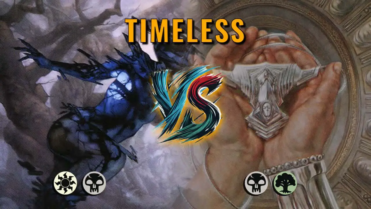 Watch MTG Arena Timeless Video - Orzhov Midrange by saitama VS Golgari Midrange by Jester - ebdae9