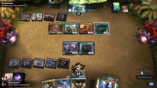 Watch MTG Arena Video Replay - Niv-Mizzet, Visionary by ChaseDerick VS Halana and Alena, Partners by TheMoleman - MWM Brawl Builder