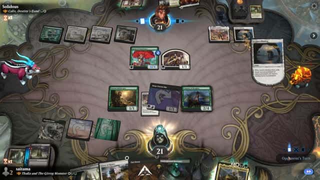 Watch MTG Arena Video Replay - Thalia and The Gitrog Monster by saitama VS Calix, Destiny's Hand by Solidous - Historic Brawl