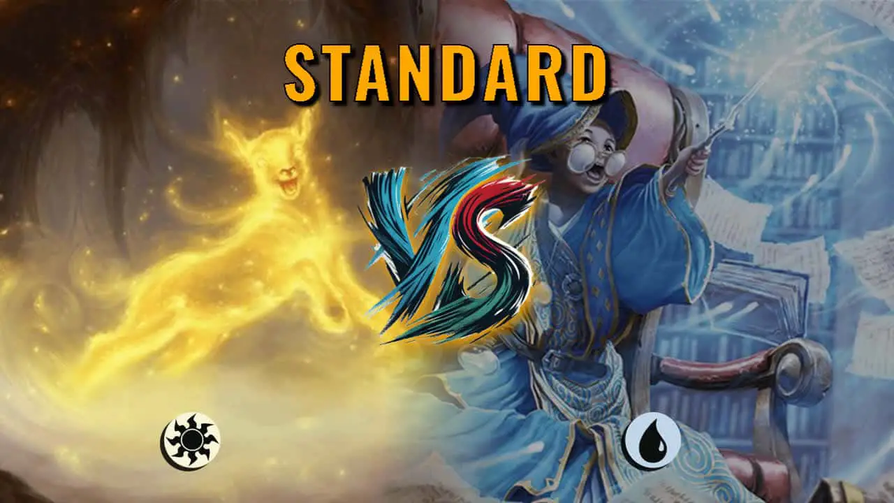 Watch MTG Arena Standard Video - Mono White Midrange by ToneLoc1899 VS Mono Blue Midrange by Heinlerr - 7ba3a3