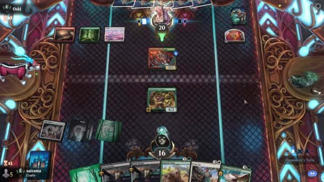 Watch MTG Arena Video Replay - Abzan Midrange by saitama VS Naya Aggro by Oski - Premier Draft Ranked