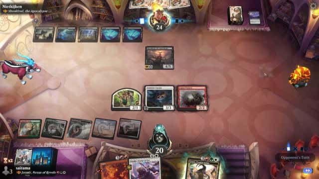 Watch MTG Arena Video Replay - Jetmir, Nexus of Revels by saitama VS Sheoldred, the Apocalypse by Nietkijken - Historic Brawl