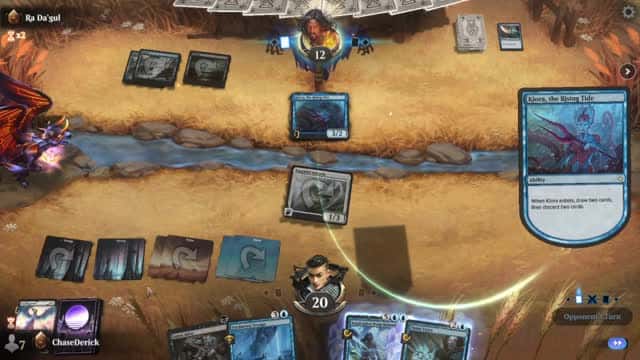 Watch MTG Arena Video Replay - 4 Color Midrange by ChaseDerick VS Dimir Midrange by Ra Da'gul - Premier Draft Ranked