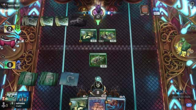 Watch MTG Arena Video Replay - Bant Aggro by saitama VS Golgari Midrange by Larry Bird - Premier Draft Ranked