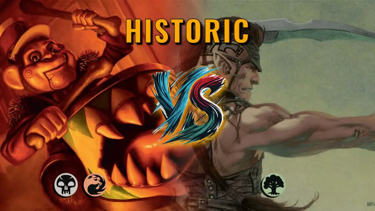 Watch MTG Arena Historic Video - Rakdos Midrange by saitama VS Mono Green Midrange by jordi - ab10f2