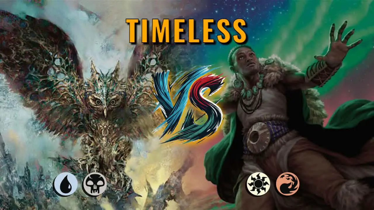 Watch MTG Arena Timeless Video - Dimir Midrange by saitama VS Boros Aggro by Mabsurdo - 2858d9