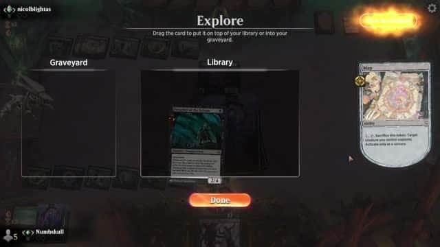 Watch MTG Arena Video Replay - Golgari Midrange by Numbskull VS Golgari Midrange by nicolblightas - Standard Traditional Ranked