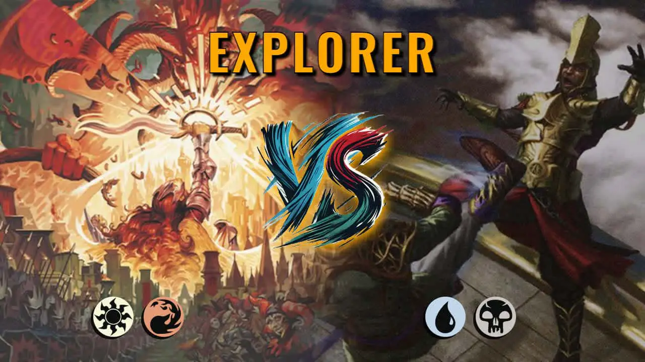 Watch MTG Arena Explorer Video - Boros Midrange by Khat VS Dimir Midrange by Gentile - 06f124