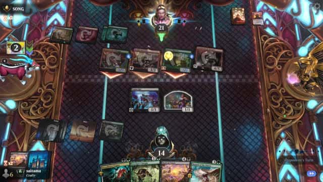 Watch MTG Arena Video Replay - Abzan Midrange by saitama VS Gruul Aggro by SONG - Premier Draft Ranked