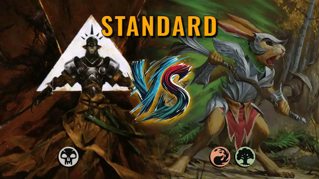 Watch MTG Arena Standard Video - Mono Black Midrange by Numbskull VS Gruul Aggro by androide - 5a4f50