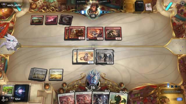 Watch MTG Arena Video Replay - Mono White Aggro by Khat VS Mono Red Aggro by uncle_philly - Explorer Ranked