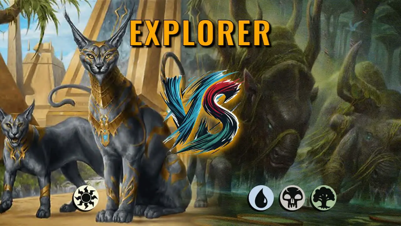 Watch MTG Arena Explorer Video - Mono White Aggro by Khat VS Sultai Control by Alepagano - 7a77d4