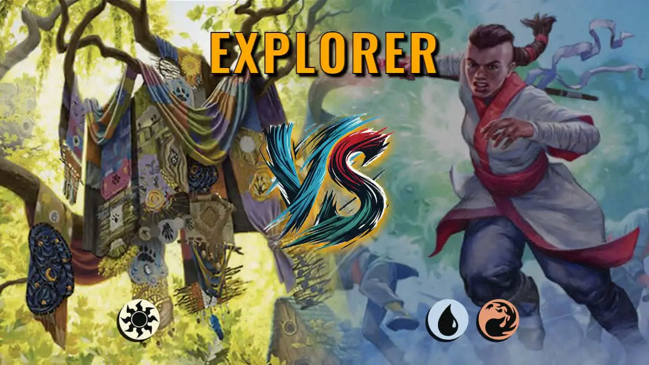 Watch MTG Arena Explorer Video - Mono White Midrange by Khat VS Izzet Aggro by Pandalorian - c1459c