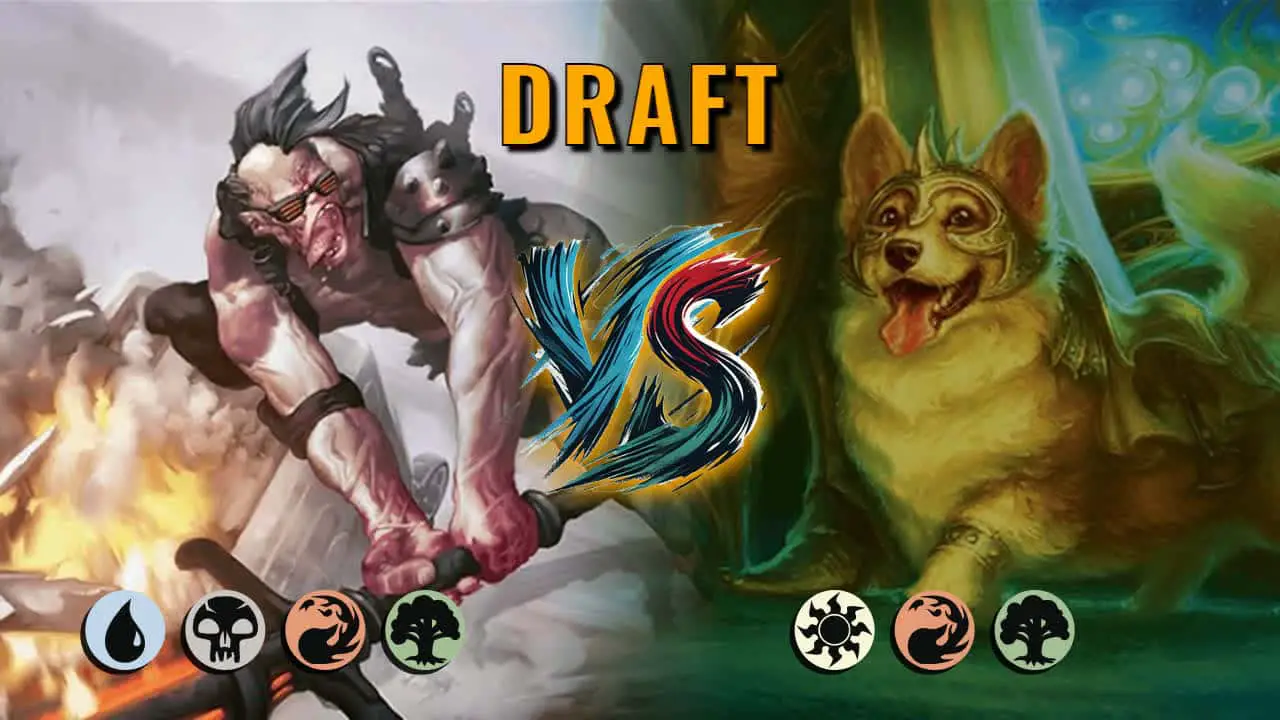 Watch MTG Arena Draft Video - UBRG Midrange by jerejv VS Naya Aggro by Morpheus - a9bd56