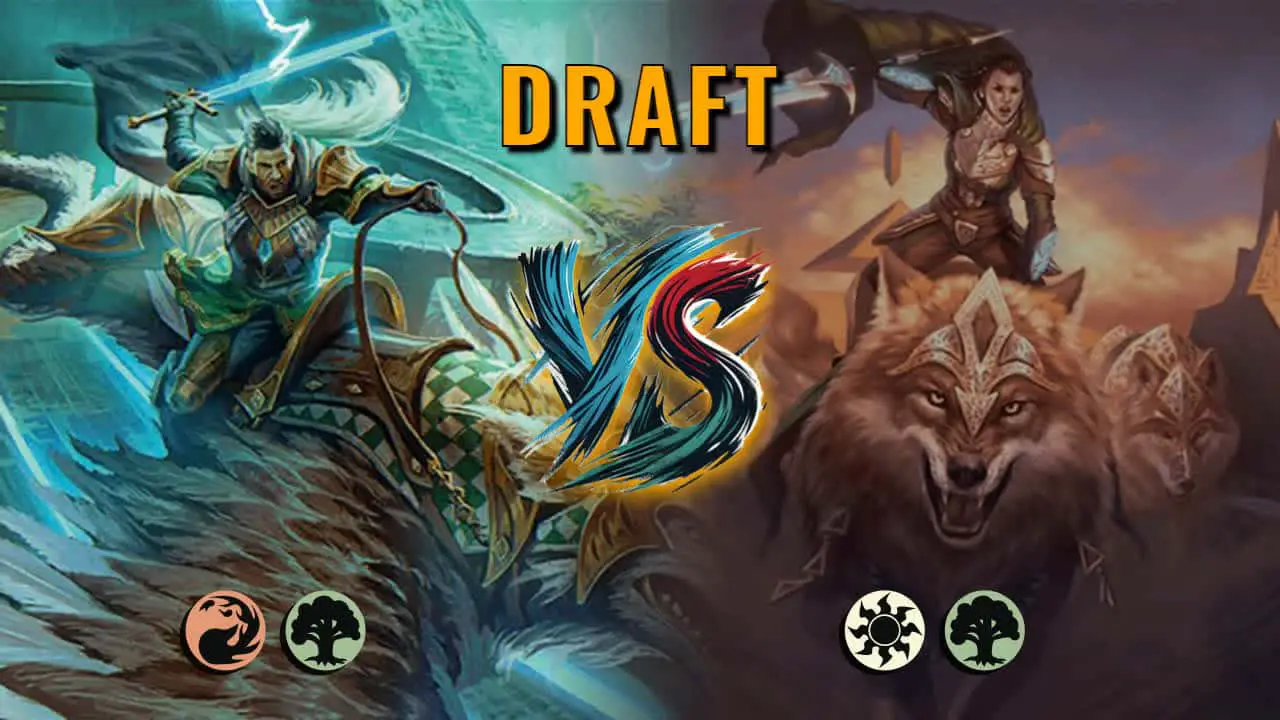 Watch MTG Arena Draft Video - Gruul Aggro by saitama VS Selesnya Midrange by S0L0A - 85d387