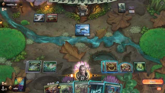 Watch MTG Arena Video Replay - Simic Midrange by utku VS Izzet Aggro by voodoo_JB - Standard Ranked