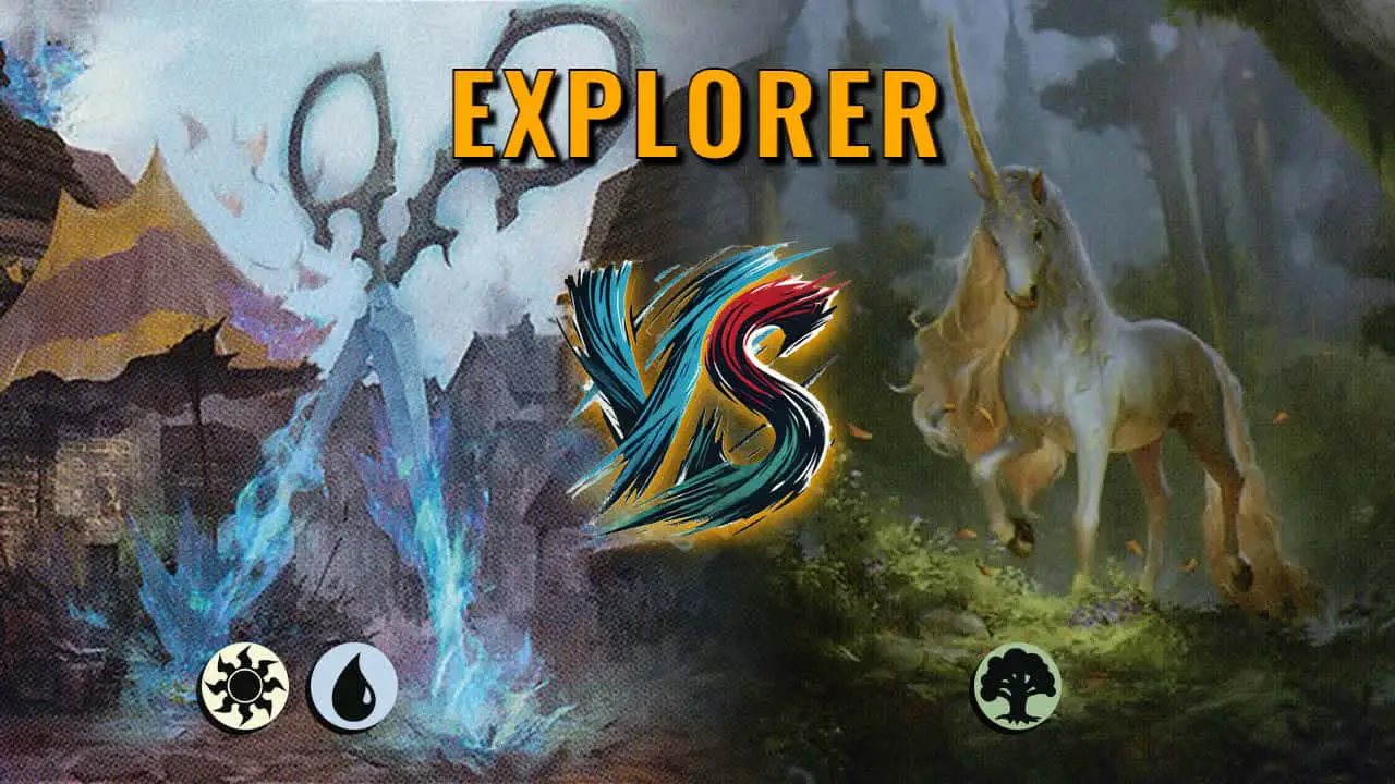 Watch MTG Arena Explorer Video - Azorius Aggro by Khat VS Mono Green Midrange by PhantisyX - 3acbd0