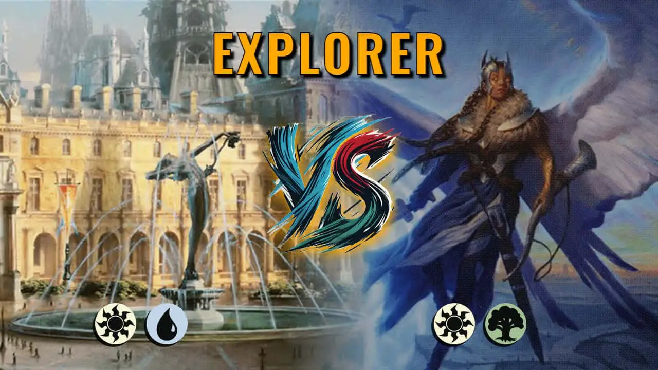 Watch MTG Arena Explorer Video - Azorius Aggro by Khat VS Selesnya Aggro by matthias - 3dffaa