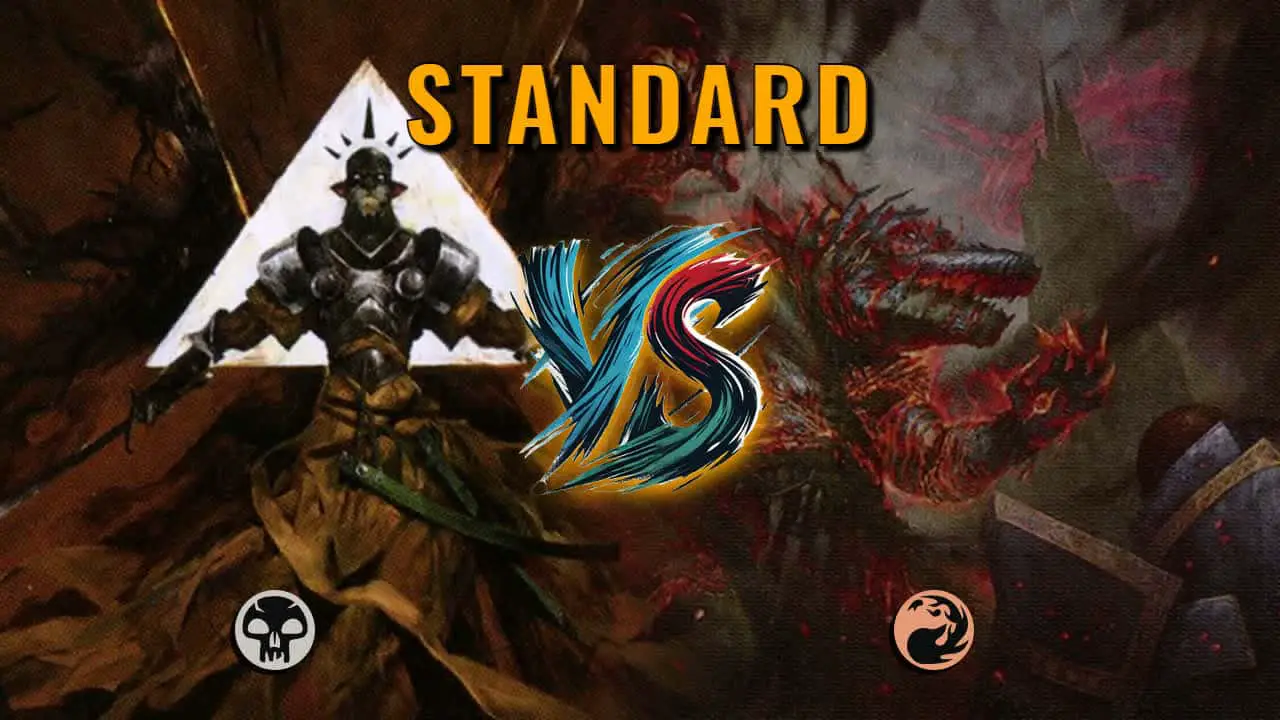 Watch MTG Arena Standard Video - Mono Black Midrange by Numbskull VS Mono Red Midrange by GunDalf - 5b17c1