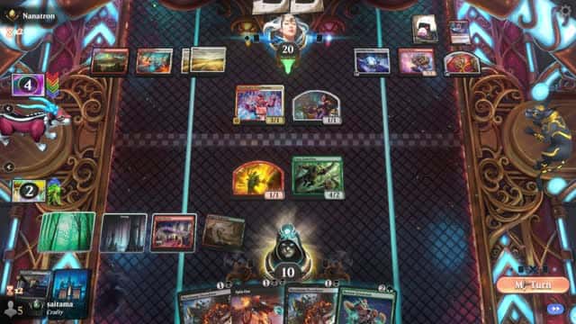 Watch MTG Arena Video Replay - Golgari Midrange by saitama VS Boros Aggro by Nanatron - Premier Draft Ranked