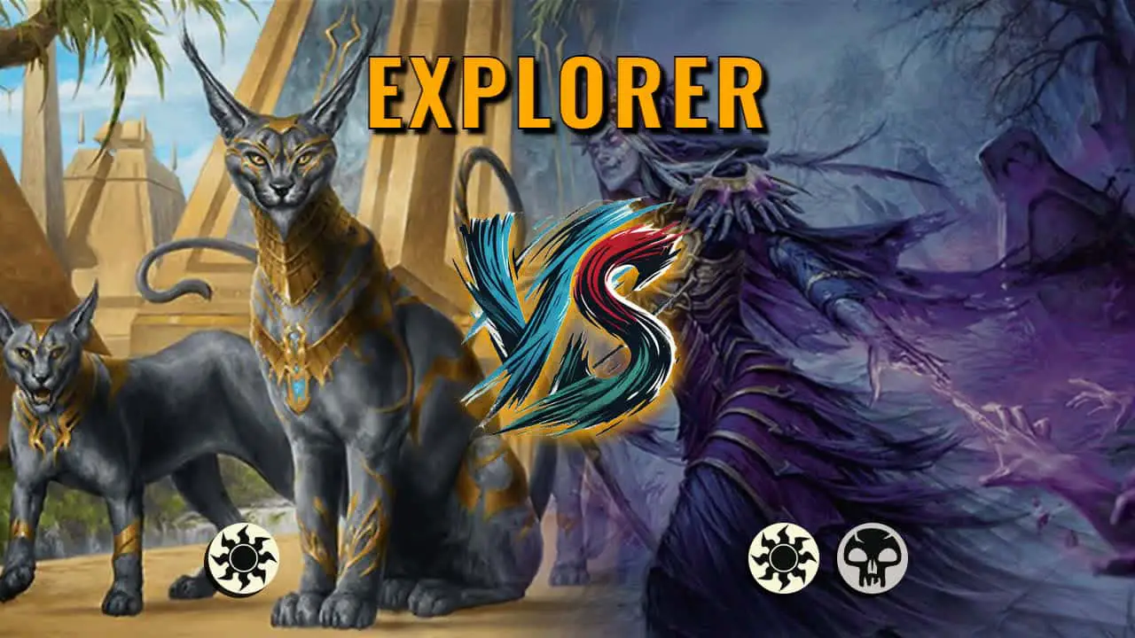 Watch MTG Arena Explorer Video - Mono White Aggro by Khat VS Orzhov Midrange by Wolfier Indygo - 3fa84f