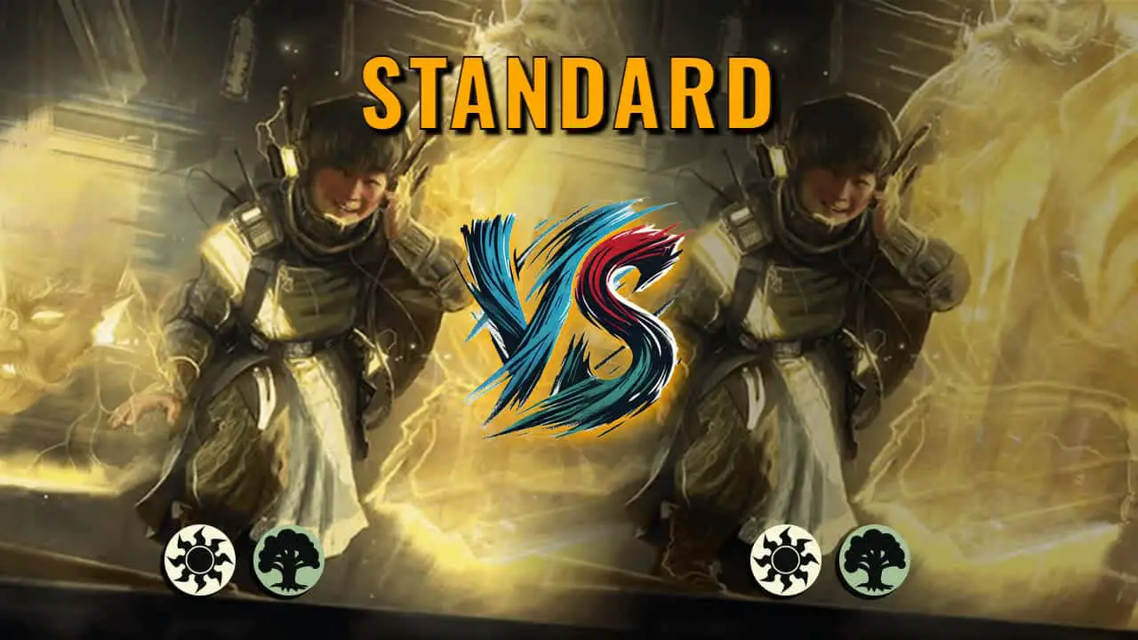 Watch MTG Arena Standard Video - Selesnya Aggro by GBThundaII VS Selesnya Aggro by Diana Darkheart - 8e21d5