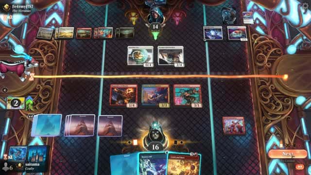 Watch MTG Arena Video Replay - Izzet Midrange by saitama VS Mardu Midrange by Fe4rmyF!57 - Premier Draft Ranked