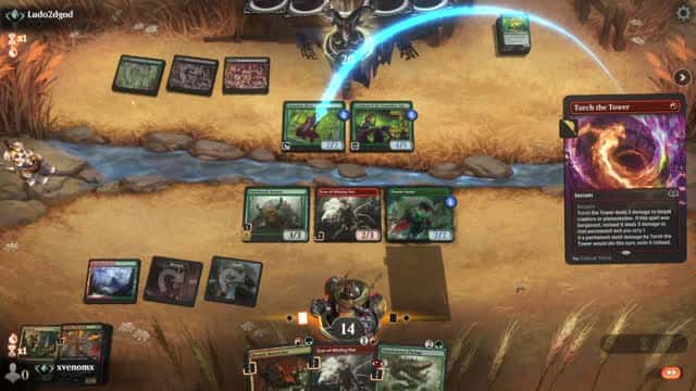 Watch MTG Arena Video Replay - Gruul Aggro by xvenomx VS Golgari Midrange by Ludo2dgod - Standard Traditional Ranked