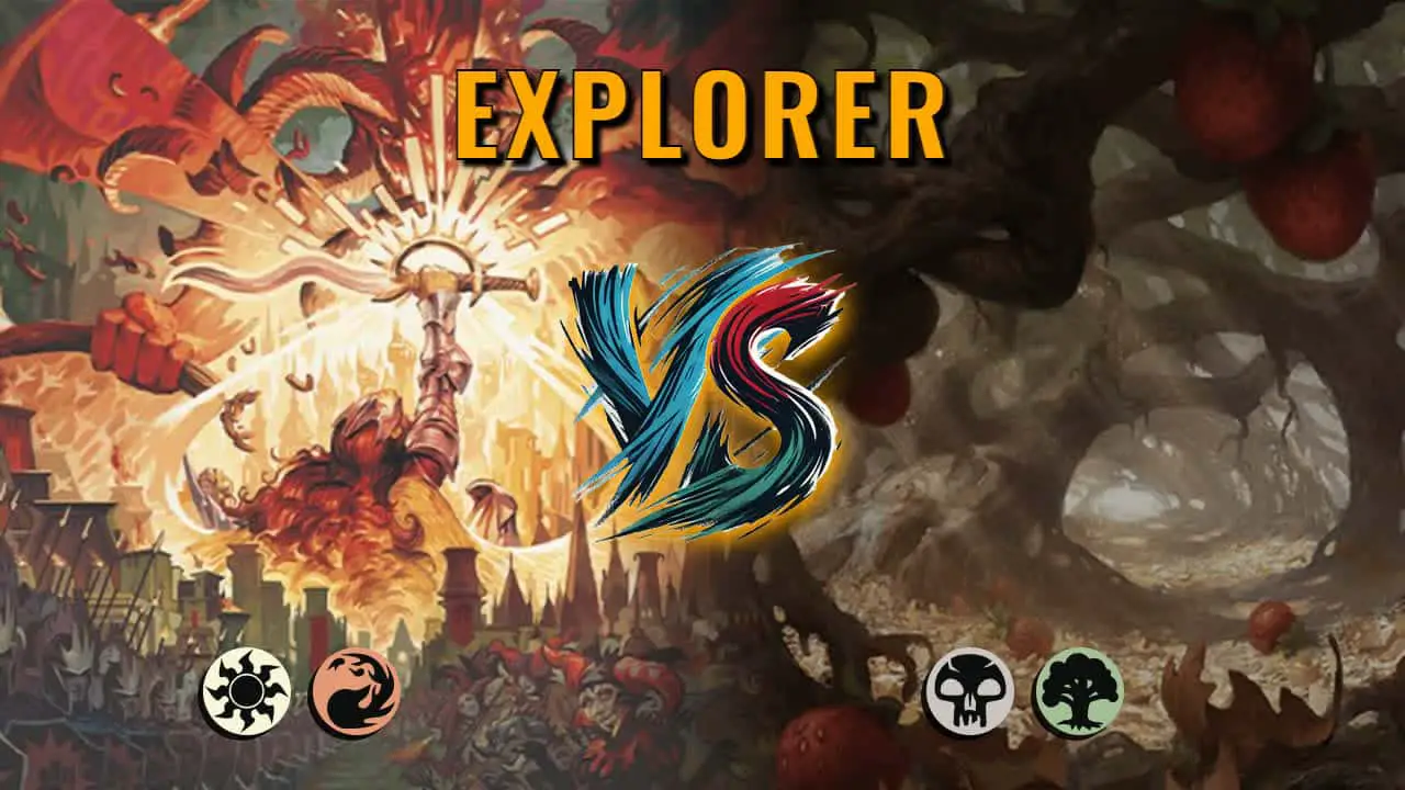 Watch MTG Arena Explorer Video - Boros Midrange by Khat VS Golgari Midrange by slksllk - 503032