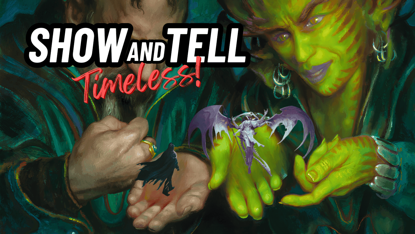 Discover the top-tier Show and Tell deck in MTG's Timeless format. Learn how it dominates with powerful combos and strategies in competitive Best of 3 play.