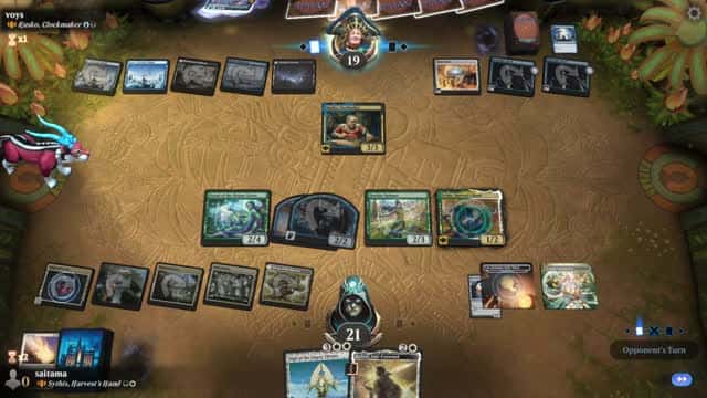 Watch MTG Arena Video Replay - Sythis, Harvest's Hand by saitama VS Rusko, Clockmaker by voys - Historic Brawl