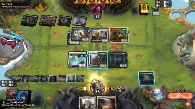 Watch MTG Arena Video Replay - Ayli, Eternal Pilgrim by HamHocks42 VS Muerra, Trash Tactician by Harthulu - Historic Brawl Challenge Match