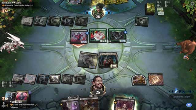 Watch MTG Arena Video Replay - Sorin of House Markov by Numbskull VS Valentin, Dean of the Vein by BasicallyAWizard - Historic Brawl