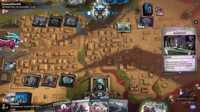 Watch MTG Arena Video Replay - Hashaton, Scarab's Fist by saitama VS Muldrotha, the Gravetide by DiamondDust88 - Historic Brawl