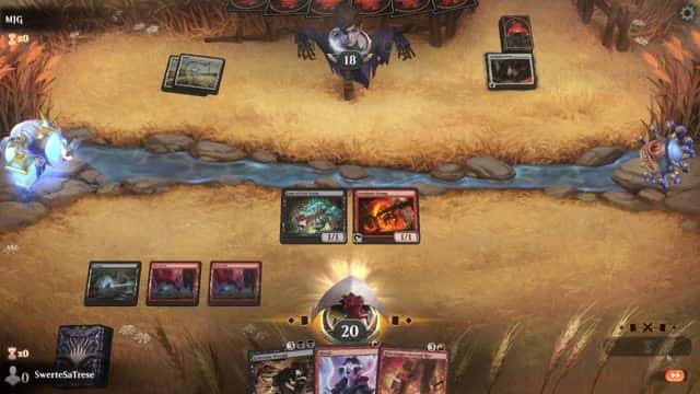 Watch MTG Arena Video Replay - Rakdos Aggro by SwerteSaTrese VS Mono White Control by MJG - Standard Play