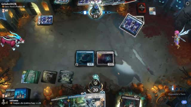 Watch MTG Arena Video Replay - Tasigur, the Golden Fang by saitama VS Jace, Vryn's Prodigy by GrinderDCFR - Historic Brawl